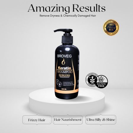 Keratin Mild Shampoo for Frizzy Hair – 300ml